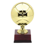 15" Tall Metal Basketball Trophy