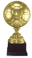 16-1/2" Tall Metal Soccer Trophy