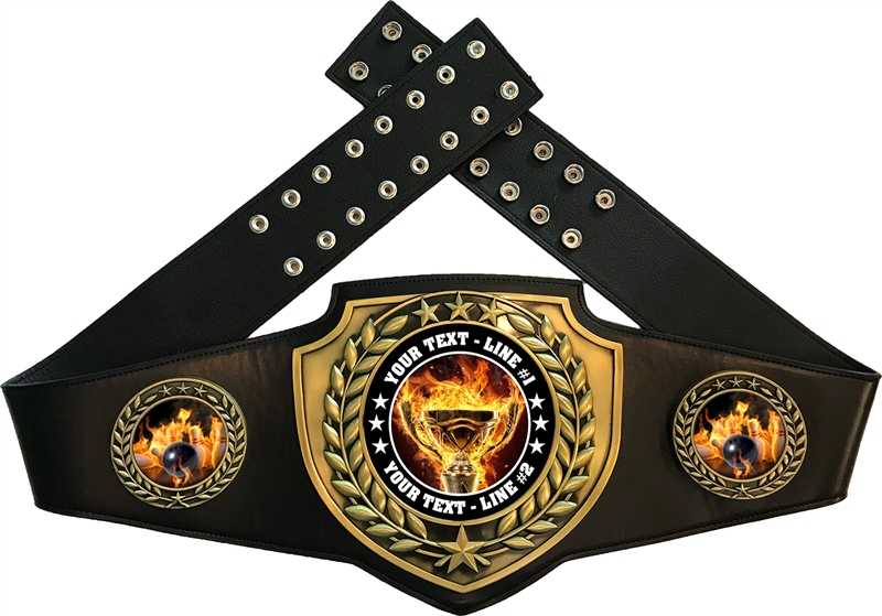 Bowling Championship Belt / Custom Bowling Trophy / Express Medals