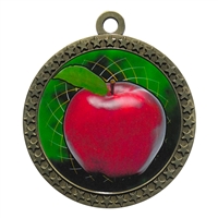 2-1/2" Scholastic Apple Medal