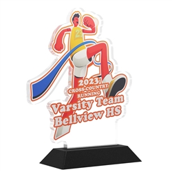 12" - 16" (sq. in.) Custom Full-Color Acrylic Stand Up Awards (EXPRESSCAA16)