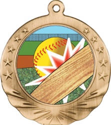 2-3/4" Motion Softball Medal MTN06