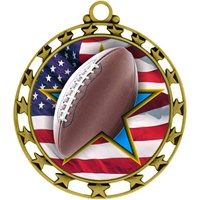 2-1/2" Superstar Flag Football Medal (O34A-FCL-714)