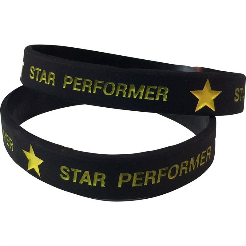 Star Performer Wrist Band | Silicone Star Performer Wrist Band ...