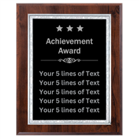 8" x 10" Custom Achievement Plaque