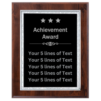 9" x 12" Custom Achievement Plaque