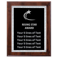 8" x 10" Custom Rising Star Award Plaque