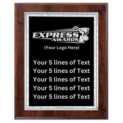 8" x 10" Custom Engraved Logo Plaque